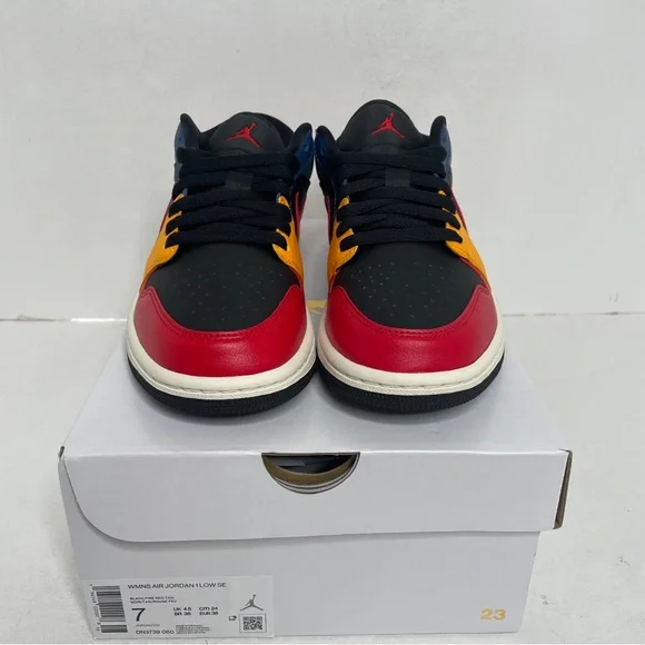 Nike Air Jordan 1 Retro Low SE WMNS “Black Multi-color” 2022 - Picture 2 of 4